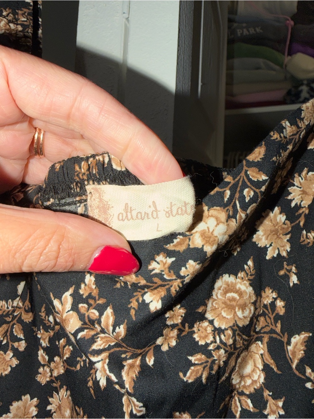 Altar’d State Mini Dress in Black and Beige - Picture 5 of 6